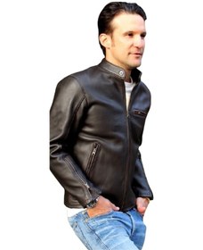 Resim Nyc Giyim Tekstil & Deri Zik Hakiki Deri Spor Ceket Koyu Kahverengi Slimfit Kesim Koyu Kahverengi 