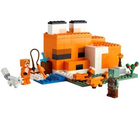 Resim LEGO 21178 Minecraft Tilki Kulübesi Renkli 