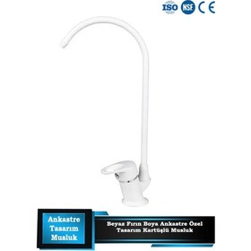 Resim Sumarkt Su Arıtma Cihazı Için Uyumlu Özel Tasarım Lüks Avrupa Ankastre Beyaz Renk Fırın Boya Musluk 