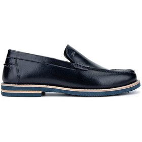 Resim Tamer Tanca Erkek Hakiki Deri Lacivert Loafer Ayakkabı 537 3667 Erk Ayk Y25 Lacı Alk Lacivert 