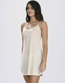 Resim Nbb Kadın Ten Ince Askılı Kombinezon 3851 Ten M Çok Renkli 