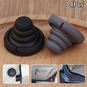 Resim 4 adet Siyah Silikon Araba Kapı Şok Emici Pedler - Evrensel Uyum, Dayanıklı ve Şok Geçirmez Vurucu Araba İçi Koruma, Araba İçi Koruma Aksesuarları, Esnek Silikon Pedler, Şok Geçirmez Tasarım 