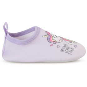 Resim Civil Girls Unicorn Baskılı Tabanlı 20-24 Numara Deniz Ayakkabısı - Lila - Lila / 20 Numara 