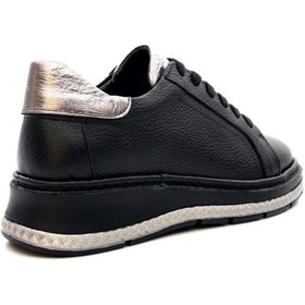 Resim Venüs 25150007Y Kadın Hakiki Deri Bağcıklı Feta Topuk Sneaker Ayakkabı 