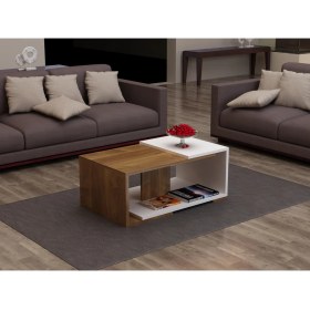 Resim Decorotika Modern Orta Sehpa Ceviz Beyaz 
