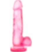 Resim Zaga Oyun Pembe Jel Penis 19.5 CM 