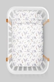 Resim Organik Anne Yanı Nevresim Takımı (60x100) - Kuğu Dansı 60 x 100 
