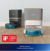 Resim Philips AQUA Anti Alerji Islak-Kuru Temizlik HomeRun 7000 Otomatik Boşaltma Premium Robot Süpürge 