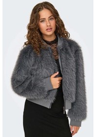 Resim Only 15322405 Onlmanny Faux Fur Phantom Kadın Mont Gri 