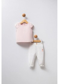 Resim U.S. Polo Assn. U.s.polo Assn. Kız Bebek 2li Takım - Pudra Pudra 