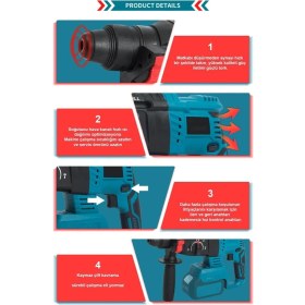 Resim 21V (BATARYASIZ) SOLO Kömürsüz Motor Darbeli Şarjlı Kırıcı Delici Matkap 2-26mm Hilti 