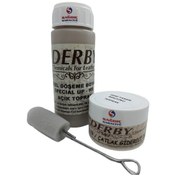 Resim Derby Açık Toprak Oto Döşem Boyaı ve Toprak Deri Tamir Macun 