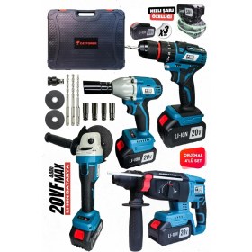 Resim Kömürsüz Motor Akü Seti 4'lü, Güçlü Performans, Yüksek Konfor Sağlar 