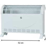 Resim woodhub Elektrikli Isıtıcı Konvektör Isıtıcı Elektrikli Turbo Fanlı Soba Termostatlı Heater 2000watt 