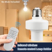 Resim 1 adet Akıllı E27 Uzaktan Kumandalı Lamba Tutucu - 15dk/30dk/60dk Zamanlayıcı Anahtarı ile 85-265V LED Işık, Ampul Dahil Değil, İç Mekan Kablolu ve Kablosuz Aydınlatma için Kolay Kurulum, Uzaktan Kumandalı Işık, Ortam Aydınlatması, Kompakt Tasarım, Güvenilir Aydınlatma, Ev İyileştirme 