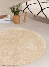 Resim Douro Shaggy Bej Kaydırmaz Banyo Paspası 120 x 120 - Bej / 120 x 120 