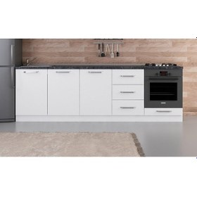 Resim Minar 260 Cm Mutfak Dolabı Beyaz 260-B6-Alt Modül Beyaz 