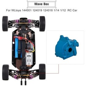 Resim Didadodo Wltoys 144001/124019/124018 4wd 1/12/14 Rc Araba Metal Dişli Kutusu Güçlü Kasa 