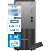 Resim Lenovo Thinkcentre Neo 50T Gen5 Intel Core I7 14700 64GB Ddr5 1tb SSD Windows 11 Pro Intel UHD 770 Masaüstü Bilgisayar 12UAS0GL00P23 + Zetta Flash Bellek 
