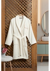 Resim Pierre Cardin Soft Bornoz Wave Krem Krem 