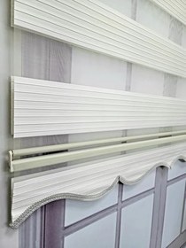 Resim BBB Pliseli Stor Zebra Perde Sert Plastik Kasalı 170x260 Ekru 