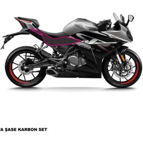 Resim Motiker CFMOTO 250SR KARBON STICKER SET ORTA ŞASE PARÇALI KAPLAMA ETİKET MODELİ 