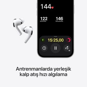 Resim Apple AirPods Pro 3 Kablosuz Kulaklık, Aktif Gürültü Engelleme, Kalp Atış Hızı Algılama, Bluetooth Kulaklık, Uzamsal Ses, Yüksek Ses Kalitesi, USB-C ile Şarj 