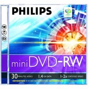 Resim Phılıps 1.4 Gb 2 X Tekli Kutulu 30Mın Mini Dvd-Rw 