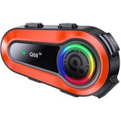 Resim Lemestar Q082x Bt5.0 Motosiklet Interkom Gürültü Önleyici 2 Sürücü 1000m Bluetooth Kulaklık 