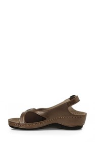 Resim Polaris 167249.Z6FX Bronz Kadın Dolgu Topuk Sandalet 