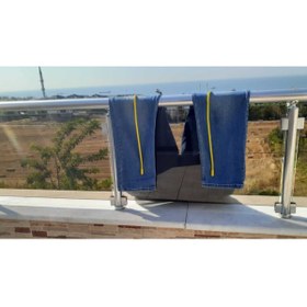 Resim istarad Çelik Balkon Askısı, Halı Asma Mandalı, Sarı (2 ADET) 