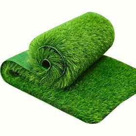 Resim 1 rulo 50*200*500*800cm lüks yapay çim, 2.5 cm yükseklikte bahçe çimi - Gerçekçi koyu yeşil sentetik çim, arka bahçe, parti ve dış mekan dekorasyonu için, doğal görünüm, yüksek kaliteli kumaş, arka bahçe peyzajı 