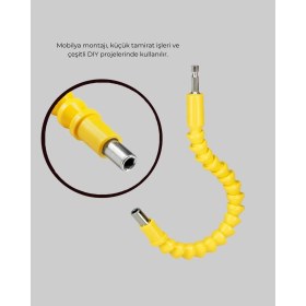 Resim Shopwave 12’li Akrobat Bits Vidalama Seti Esnek Uç Çok Yönlü Kullanım 