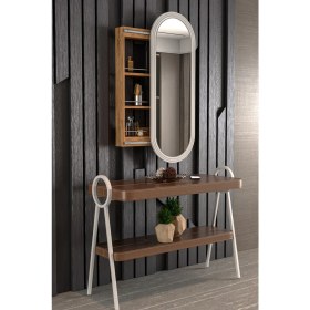 Resim PlatinReyon Çok Amaçlı Aynalı Takı Dolabı Mdf Kapak 