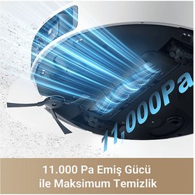 Resim Dreame L40 Ultra Robot Süpürge Beyaz, 11.000Pa Emiş Gücü 