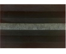 Resim Giz Zerbino Dikdörtgen 45x70 cm Kauçuk-Halı Paspas Siyah 