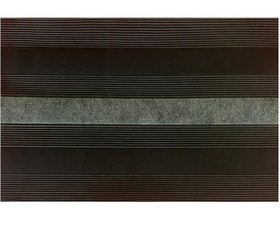 Resim Giz Zerbino Dikdörtgen 45x70 cm Kauçuk-Halı Paspas Siyah 