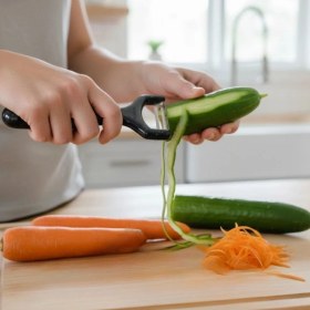 Resim Solingen Çelik Küçük Boy Meyve Sebze Soyacak – Keskin Paslanmaz Soyucu Aparat (4887) 