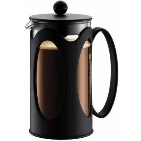 Resim Misda Store Kenya Kahve Makinesi (Fransız Pres Sistemi, Kalıcı Paslanmaz Çelik Filtre, 1,0 Litre) Siyah 