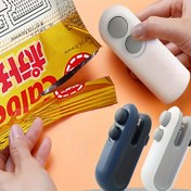 Resim Taşınabilir Atıştırmalık Paketleyici, Manyetik El Presli Torba Kapatma, USB Şarj Edilebilir (Lityum Pil 155mAh), Gıda ile Temassız, Mutfak ve Yemek Temelleri 