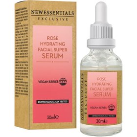 Resim New Essentials Vegan Series Gül Yağı Özlü Sakinleştirici Yatıştırıcı Yüz ve Göz Çevresi Serumu 30 ml 