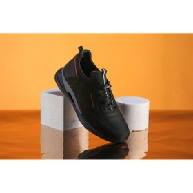 Resim Siyah Nubuk Deri Casual Spor Erkek Ayakkabı 