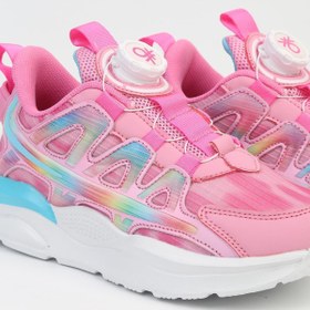 Resim Benetton ® İTHAL Pembe Çocuk Bağcık Mekanizmalı Spor Ayakkabı BNI-10254 