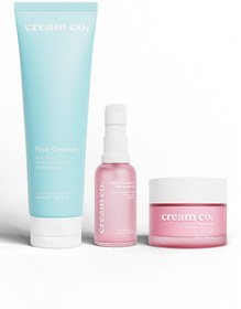 Resim Cream co. temizleyici canlandırıcı aydınlatıcı nemlendirici işıltı bakım seti 