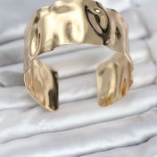 Resim BURCU MODA Pirinç Gold Renk Levha Model Kadın Bileklik 