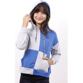 Resim Toontoy Kız Çocuk Cepli Sweathirt Saks Mavi 