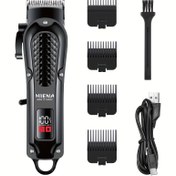 Resim HIENA Saç Kesme Makinesi Retro Yağ Baş Oyma Dijital USB Profesyonel Saç Kesme Makinesi Elektrikli İtme Makinesi 