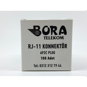 Resim Rj-11 6P2C Soket (1 Kutu 100 Adet) ( Ürün Adınıza Faturalı ) 