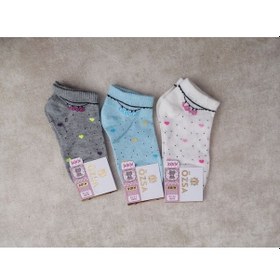 Resim Özsa Çok Renkli Kız Çocuk Patik 10 Adet 7-8 Yaş 