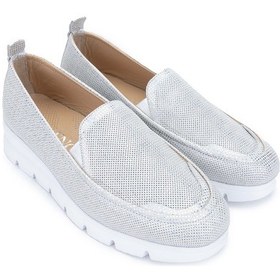 Resim Tamer Tanca Kadın Hakiki Deri Gümüş Metalik Casual Ayakkabı 775 347 425 Bn Ayk Y24 Gumus Mtlk Gümüş 